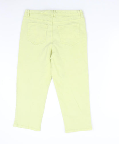 Style&Co Denim Womens Yellow  Denim Capri Jeans Size 10 L21 in