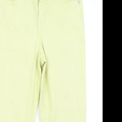 Style&Co Denim Womens Yellow  Denim Capri Jeans Size 10 L21 in