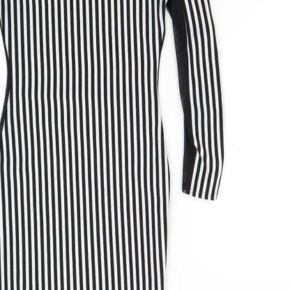 Ribbon Womens Multicoloured Striped  Bodycon  Size 8