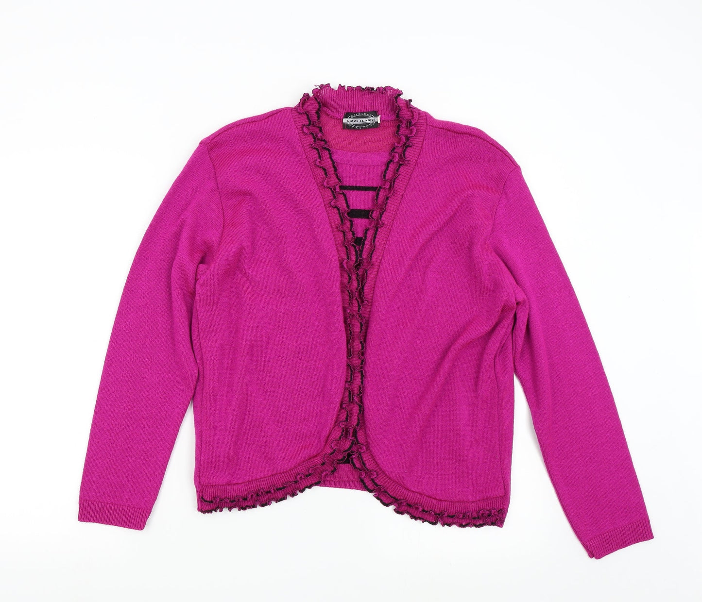 Lizzi Clarke Womens Pink  Knit Pullover Jumper Size L