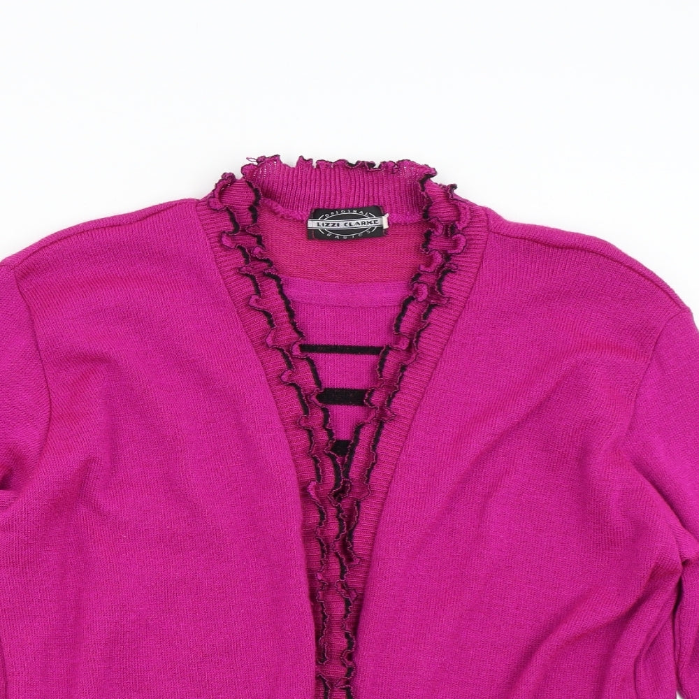 Lizzi Clarke Womens Pink  Knit Pullover Jumper Size L