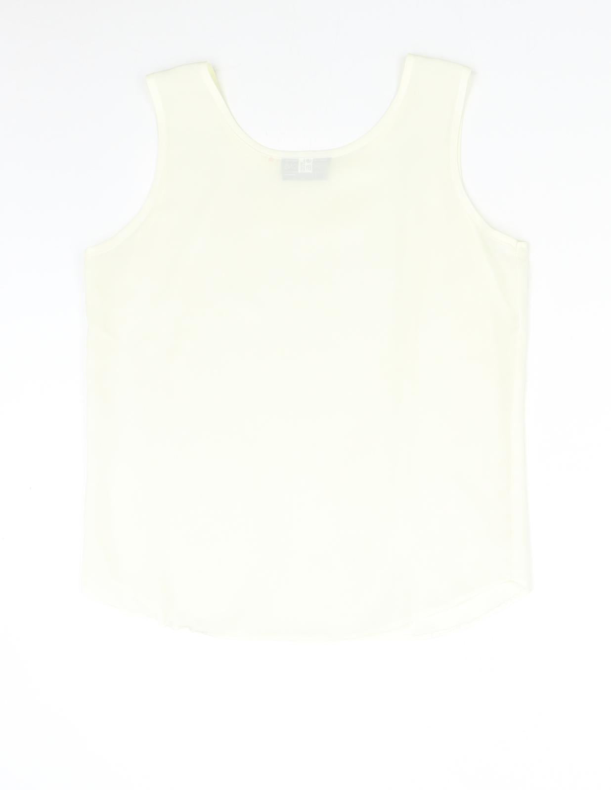 Perception Womens Ivory   Basic Blouse Size 12