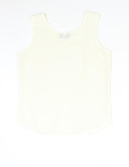 Perception Womens Ivory   Basic Blouse Size 12
