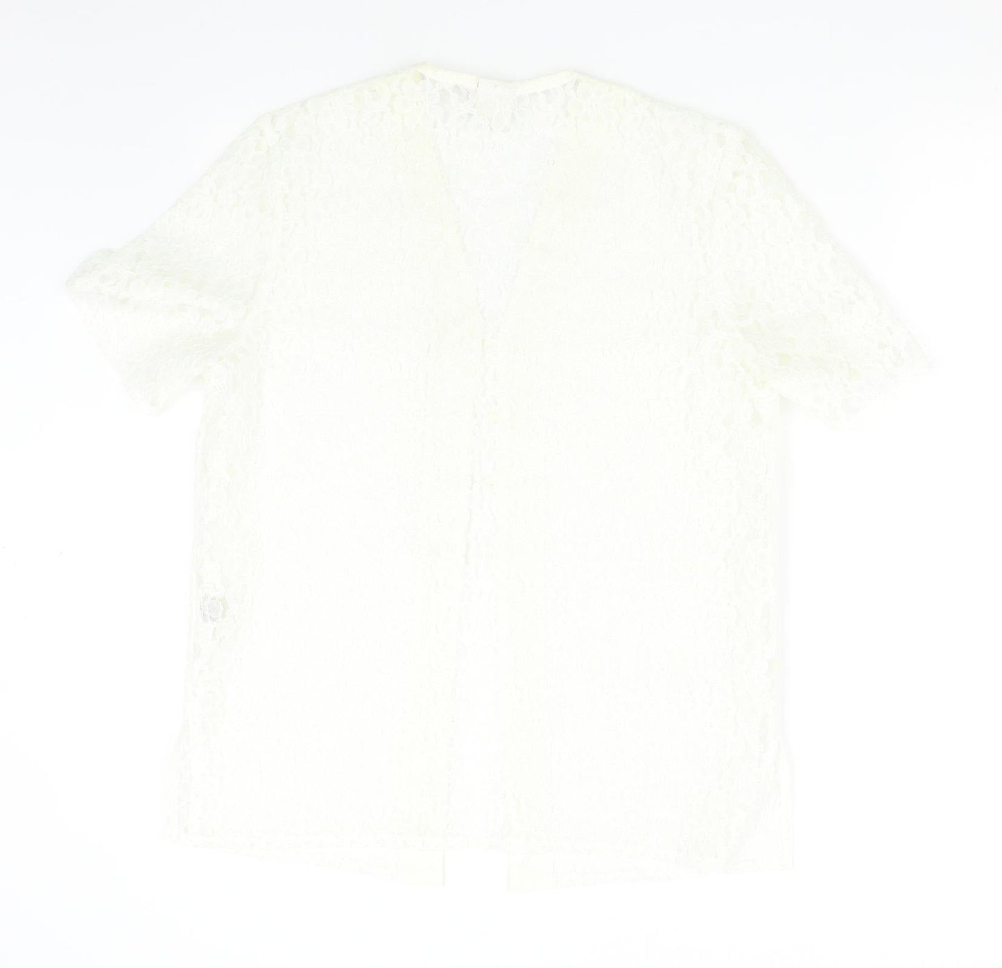 Womens UK Size 12 C&A Ivory Basic Blouse