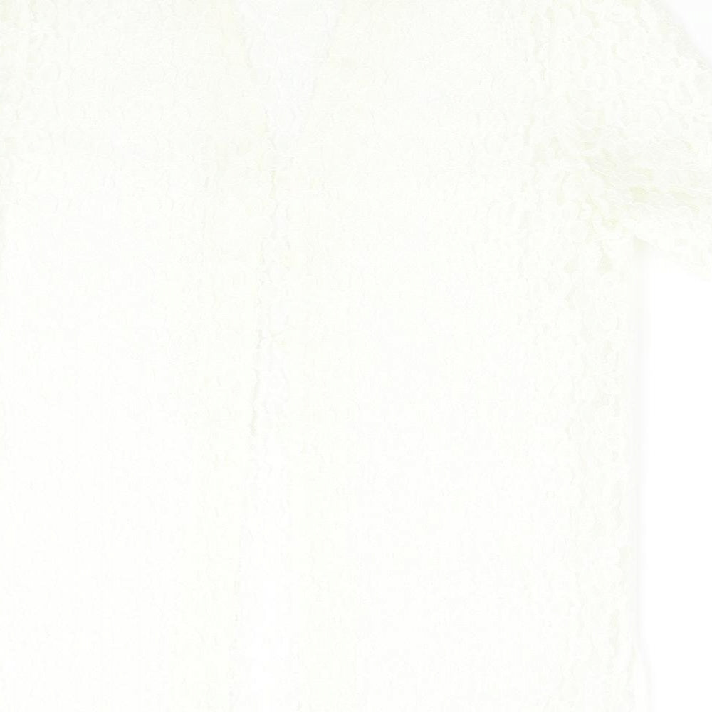 Womens UK Size 12 C&A Ivory Basic Blouse