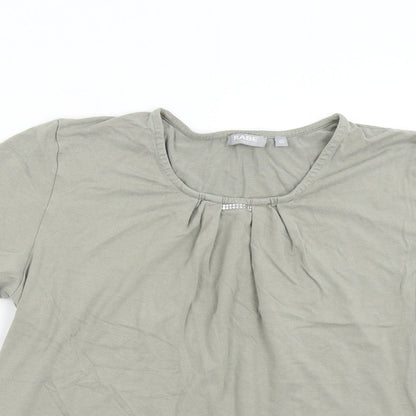 Womens UK Size 12 Rabe Green Basic T-Shirt
