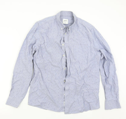 Mens UK Size M Burton Blue  Button-Up Long Sleeve Casual Shirt