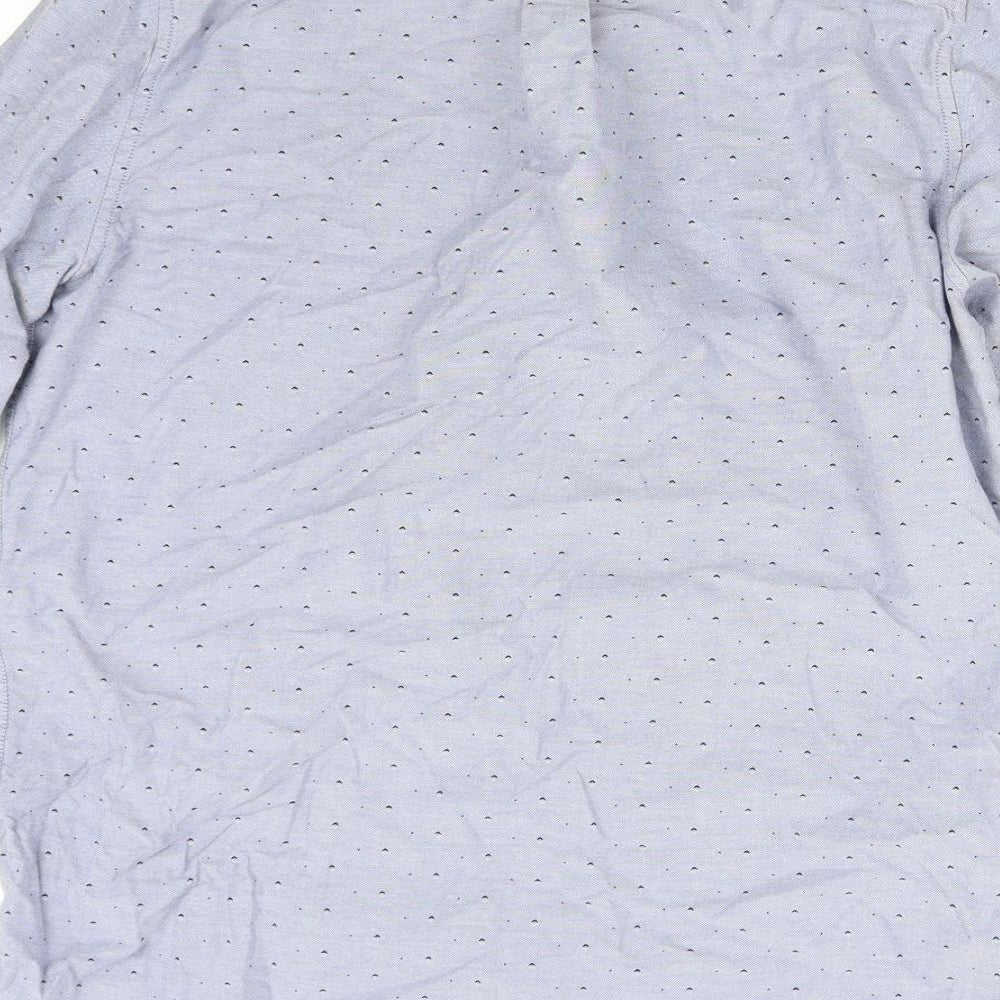 Mens UK Size M Burton Blue  Button-Up Long Sleeve Casual Shirt