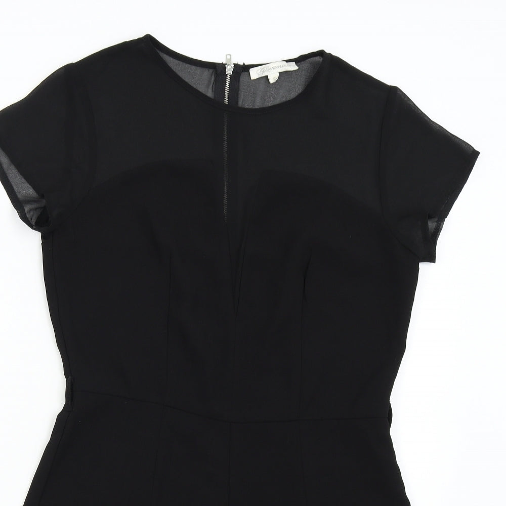 Glamorous Womens Black   Jumpsuit One-Piece Size S