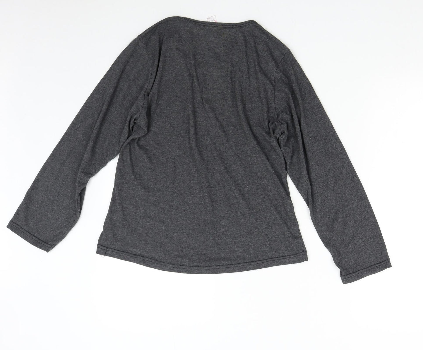 Preworn Womens Grey Solid  Top Pyjama Top Size L