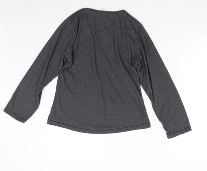 Preworn Womens Grey Solid  Top Pyjama Top Size L