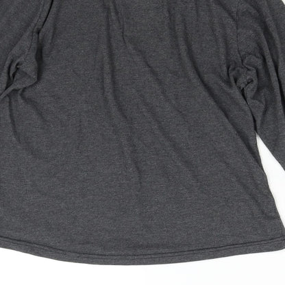 Preworn Womens Grey Solid  Top Pyjama Top Size L