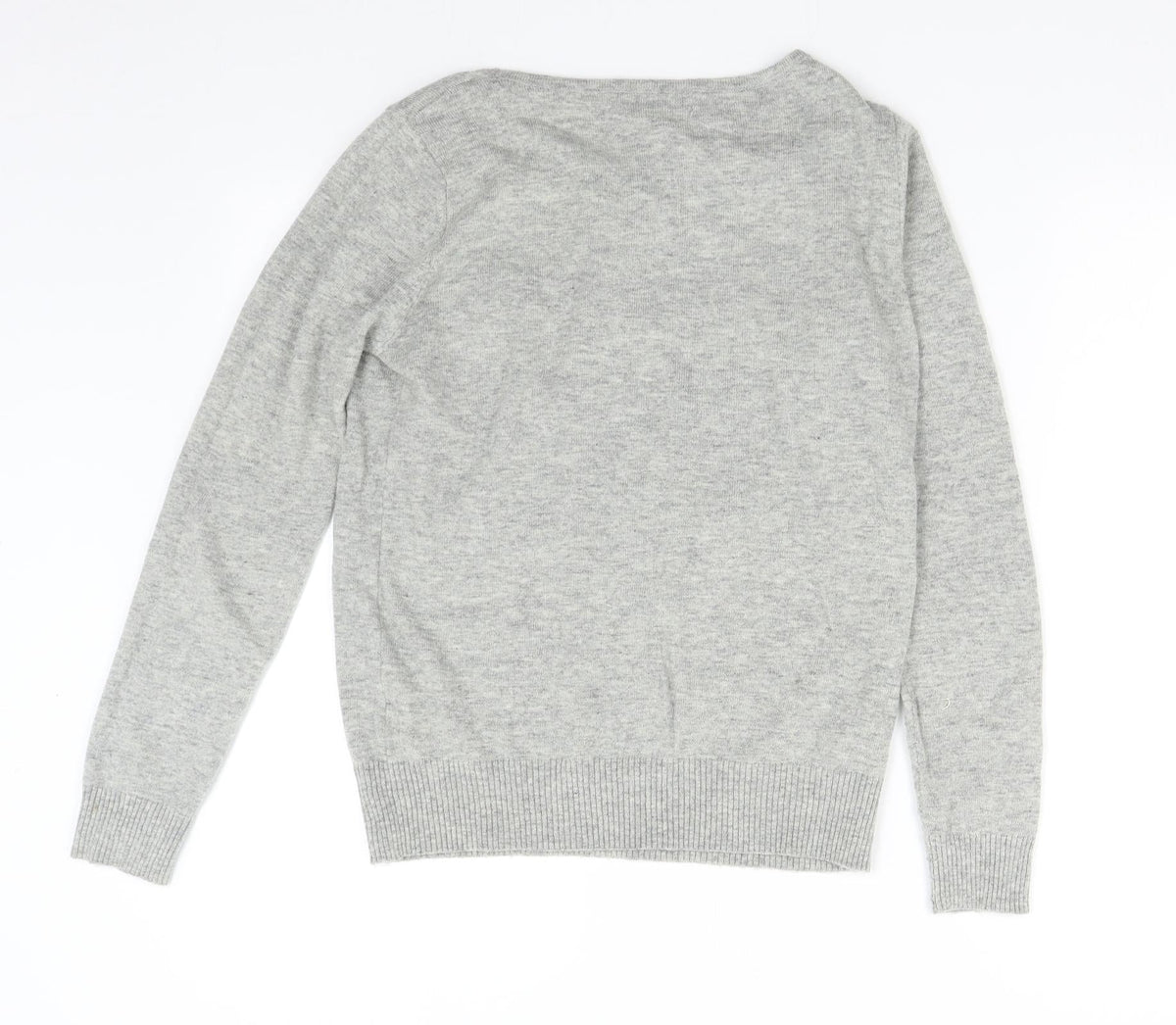 Back view of Tailya women’s grey knit jumper, size S