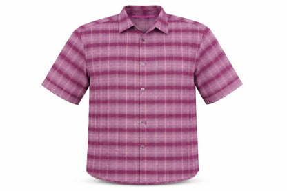 Mens UK Size M M&S Pink  Button-Up Short Sleeve Casual Shirt