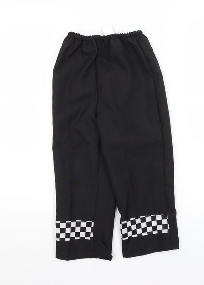 Smiffys Girls Black   Trousers Outfit/Set Size 5-6 Years