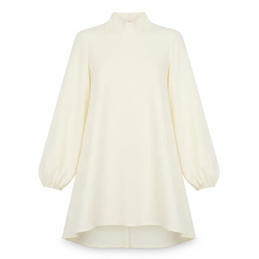 Front view of Zack women’s ivory a-line, size UK 8