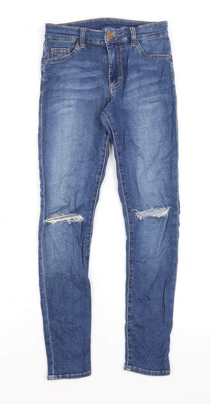 Topshop Womens Blue   Skinny Jeans Size 25 in L25 in