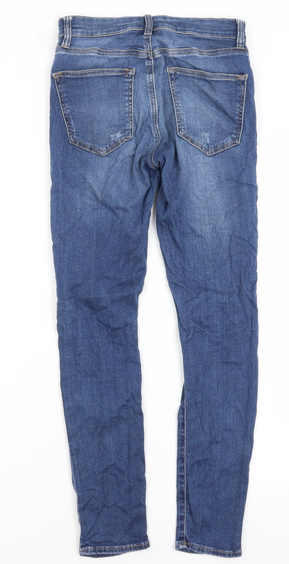 Topshop Womens Blue   Skinny Jeans Size 25 in L25 in