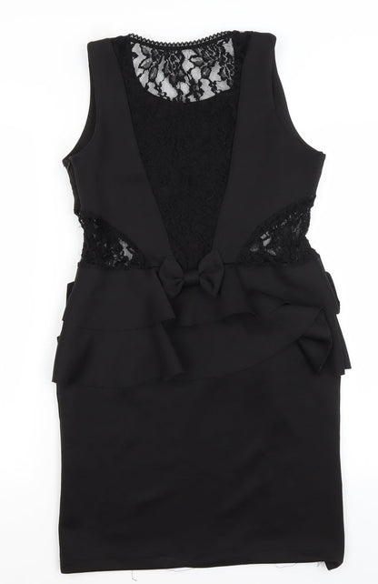 Preworn Womens Black   Pencil Dress  Size M