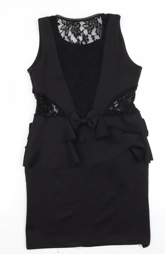 Preworn Womens Black   Pencil Dress  Size M