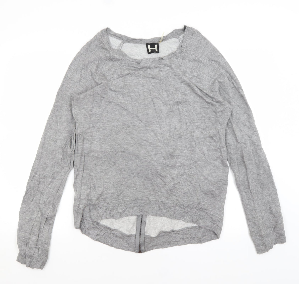 Front view of Bordeaux women’s grey jumper, size M