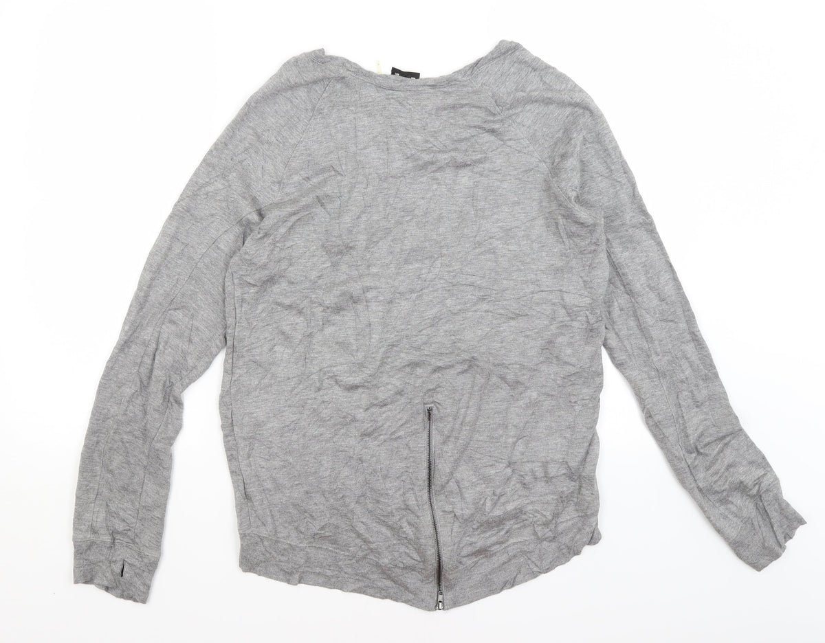 Back view of Bordeaux women’s grey jumper, size M