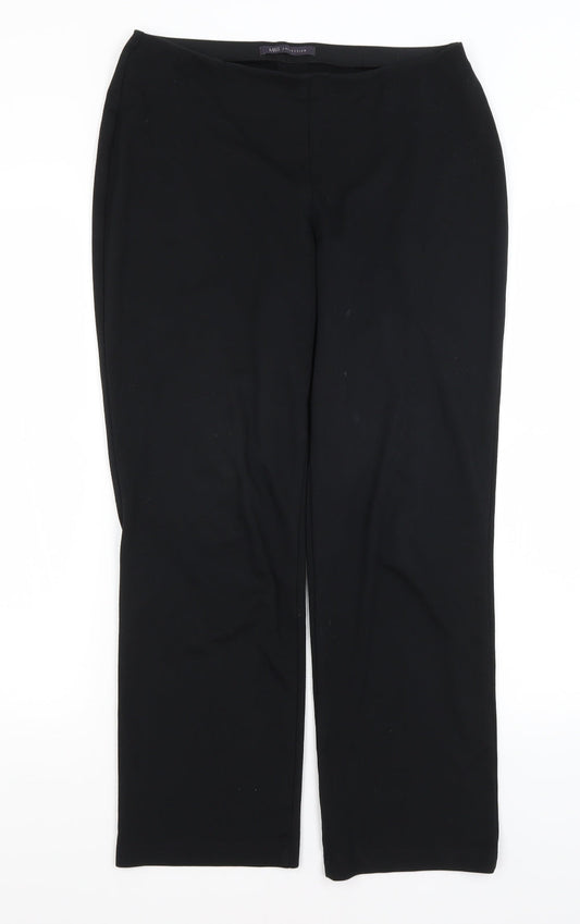 M&S Womens Black   Trousers  Size 10 L26 in