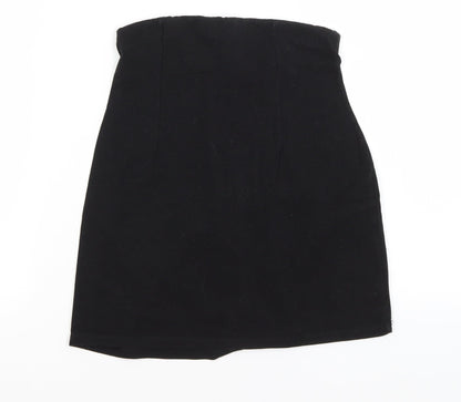 Womens UK Size 8 ASOS Black Basic T-Shirt
