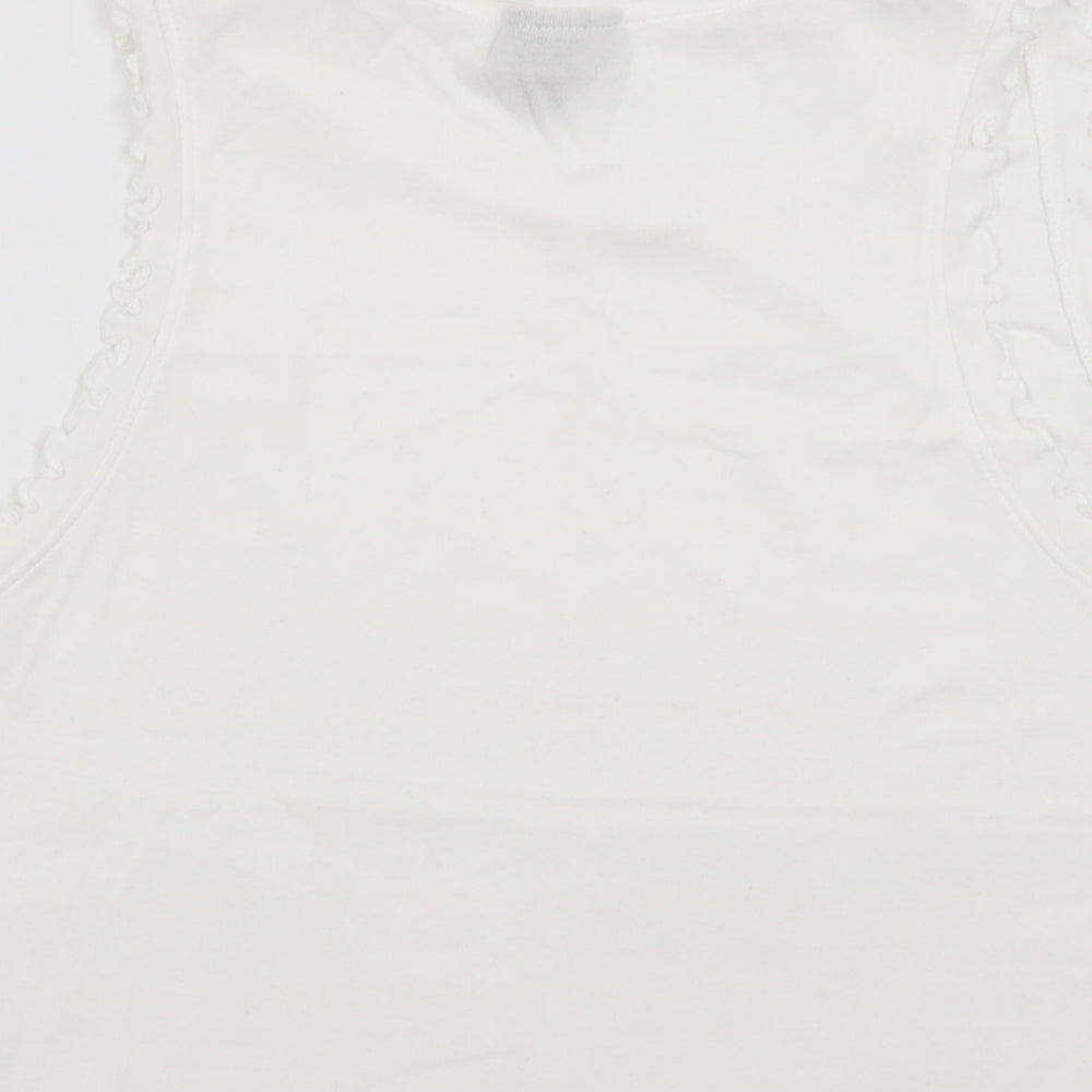 Topshop Womens White   Cropped Tank Size 10