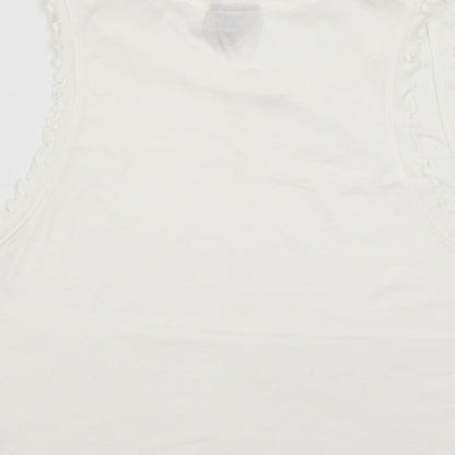 Topshop Womens White   Cropped Tank Size 10