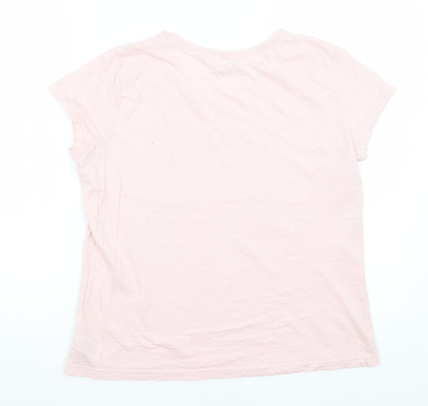 F&F Womens Pink   Basic T-Shirt Size 12  - Weekends & Wine