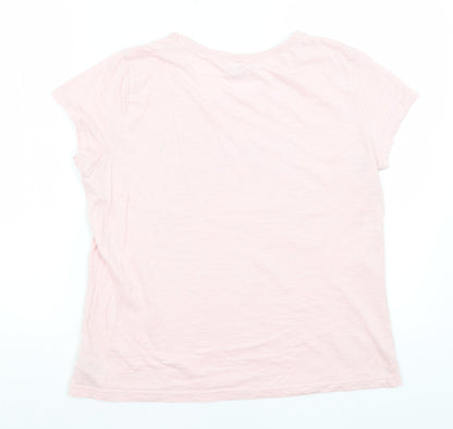 F&F Womens Pink   Basic T-Shirt Size 12  - Weekends & Wine