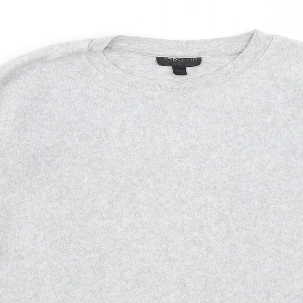 Womens UK Size 8 Topshop Grey Pullover Jumper