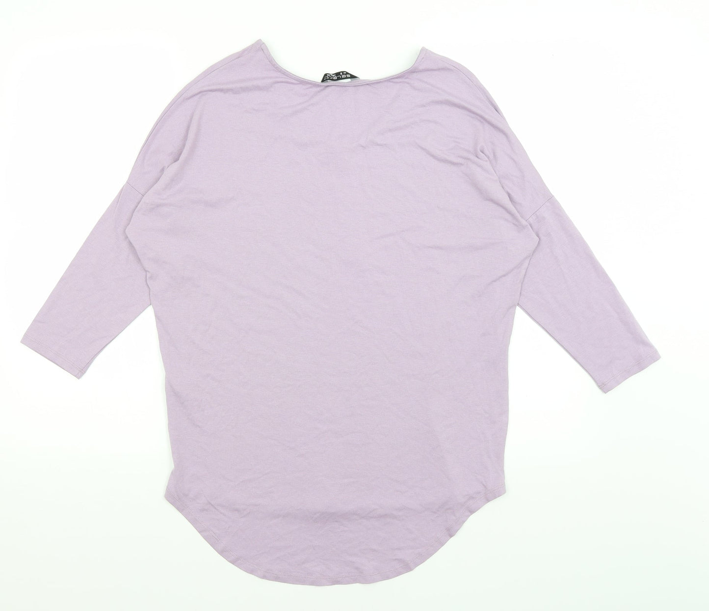 Womens UK Size 8 Select Purple Basic T-Shirt