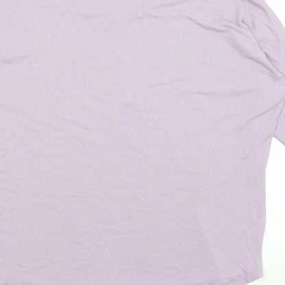 Womens UK Size 8 Select Purple Basic T-Shirt