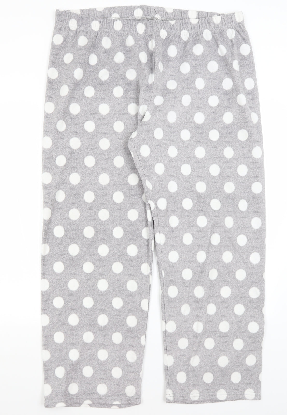 Shelley Womens Grey Polka Dot  Capri Pyjama Pants Size L
