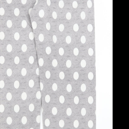Shelley Womens Grey Polka Dot  Capri Pyjama Pants Size L