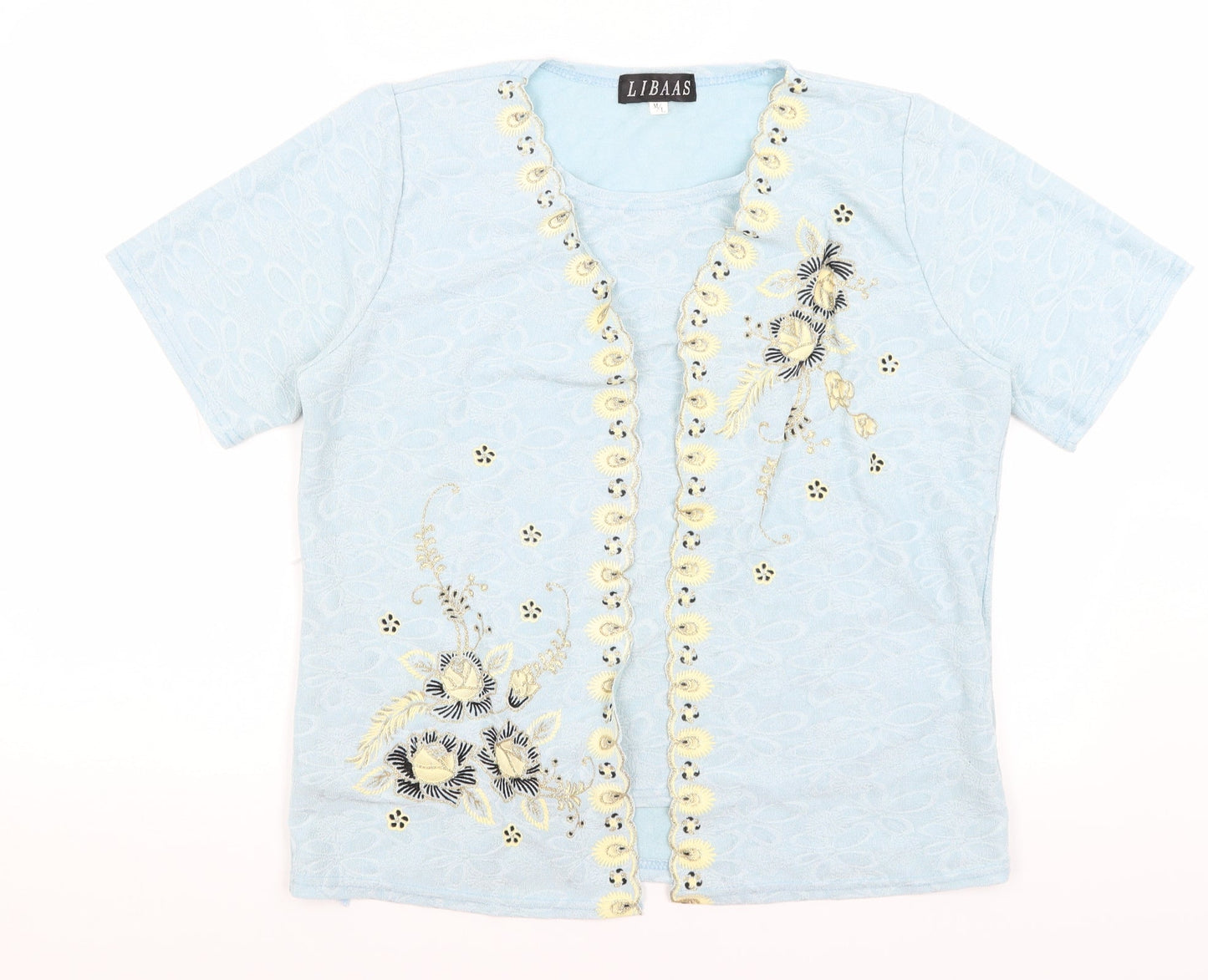 Li Bass Womens Blue   Basic T-Shirt Size M