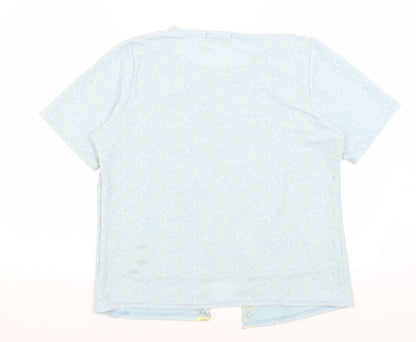 Li Bass Womens Blue   Basic T-Shirt Size M