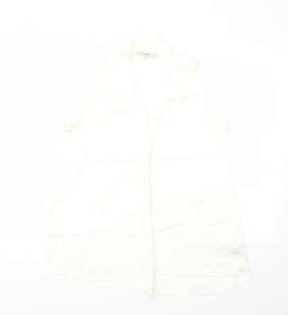 Womens UK Size 14 NEXT Ivory Basic Blouse