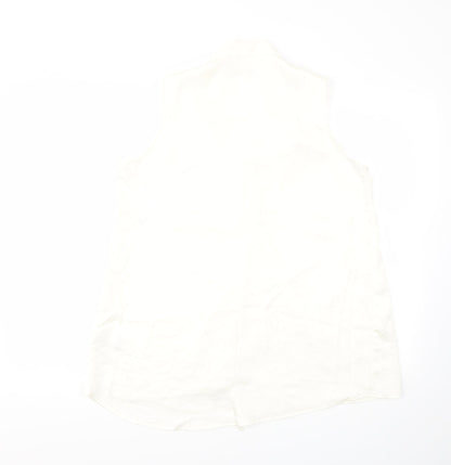 Womens UK Size 14 NEXT Ivory Basic Blouse