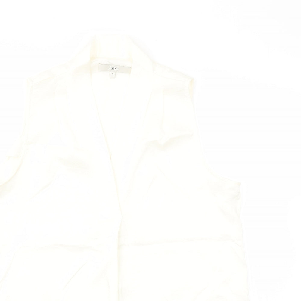 Womens UK Size 14 NEXT Ivory Basic Blouse