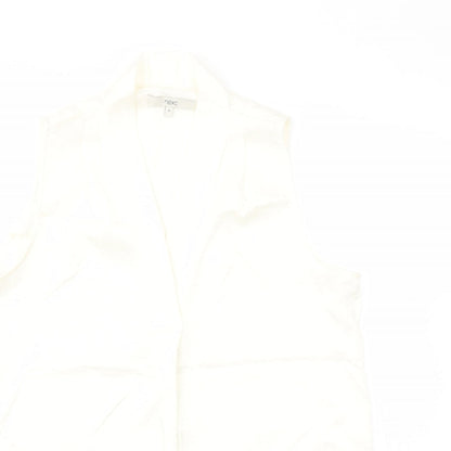 Womens UK Size 14 NEXT Ivory Basic Blouse