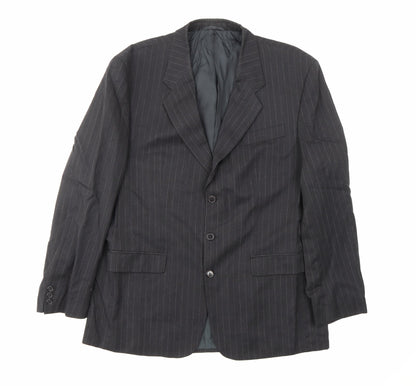 Mens UK Size 44 JAMES BARRY Regular Black Suit Jacket