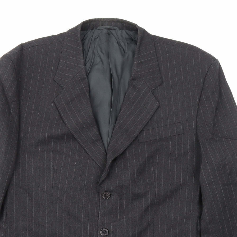 Mens UK Size 44 JAMES BARRY Regular Black Suit Jacket
