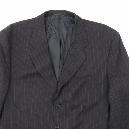 Mens UK Size 44 JAMES BARRY Regular Black Suit Jacket
