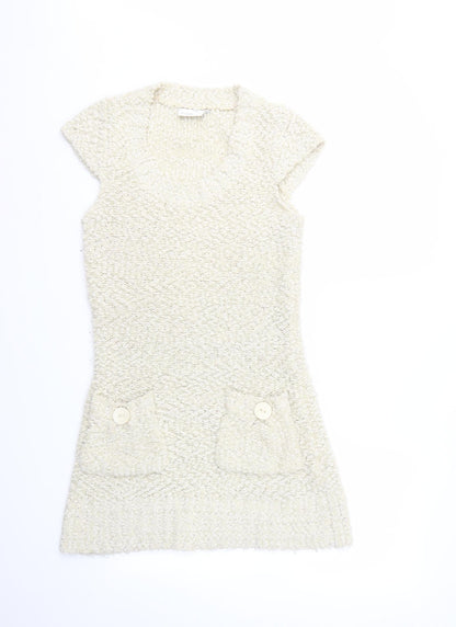 New Look Womens Ivory   Fit & Flare  Size 12