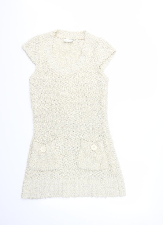 New Look Womens Ivory   Fit & Flare  Size 12