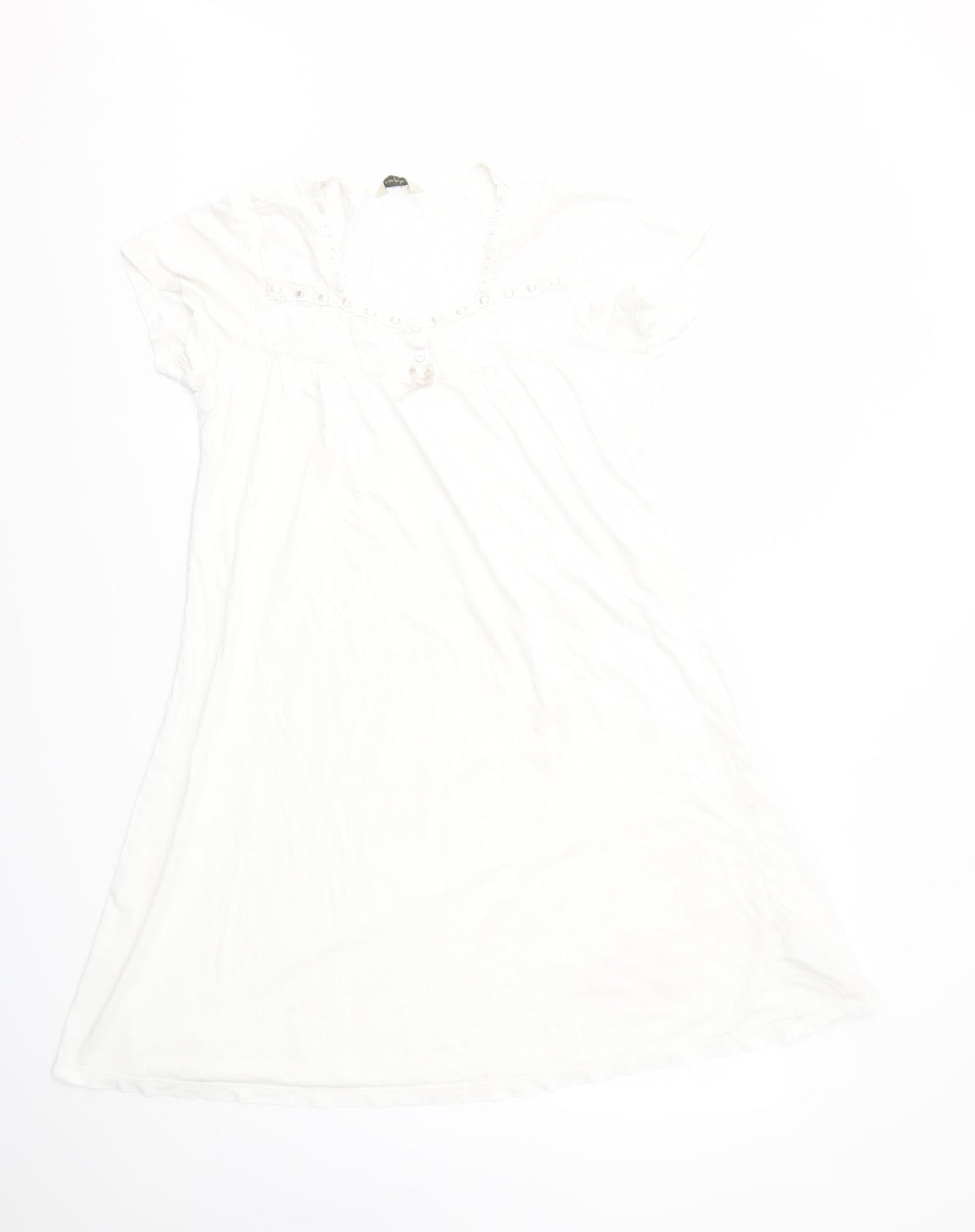 M&S Womens White   Fit & Flare  Size 12