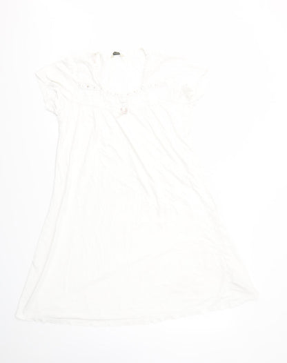 M&S Womens White   Fit & Flare  Size 12